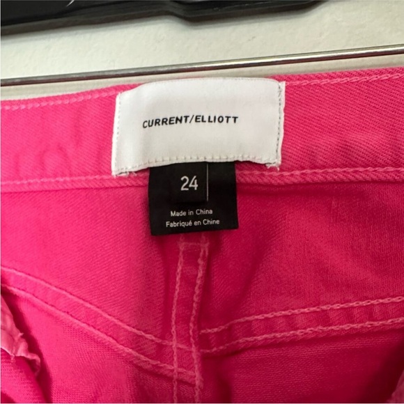 CURRENT/ ELLIOTT Women's Pink High Waist Rise Denim Skinny Jeans Size 24 - Picture 4 of 4